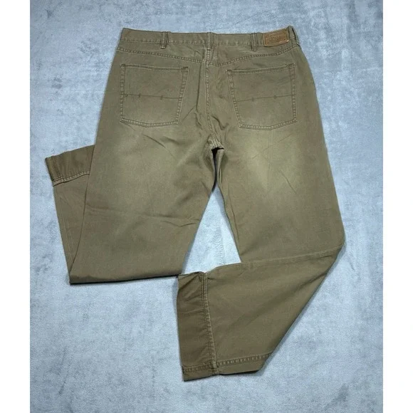 Polo Ralph Lauren Pants Mens 36x30 Brown Classic 650 Straight Cuffed Chino Twill - Picture 6 of 11